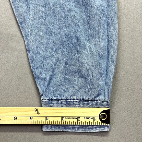 Quizz Again Shirt Womens Sz L Kittens Butterfly Blue Denim Long Sleeve Button Up - Picture 11 of 16